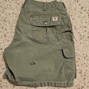 Carhartt Women's Green Cargo Shorts